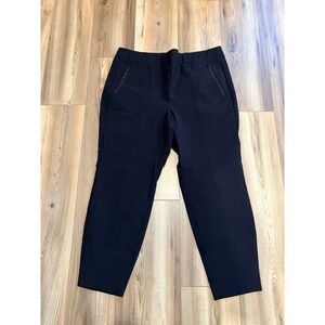 Lane Bryant Black Stretch Dress Pants Sz 18 Women's Elastic Waist High Rise